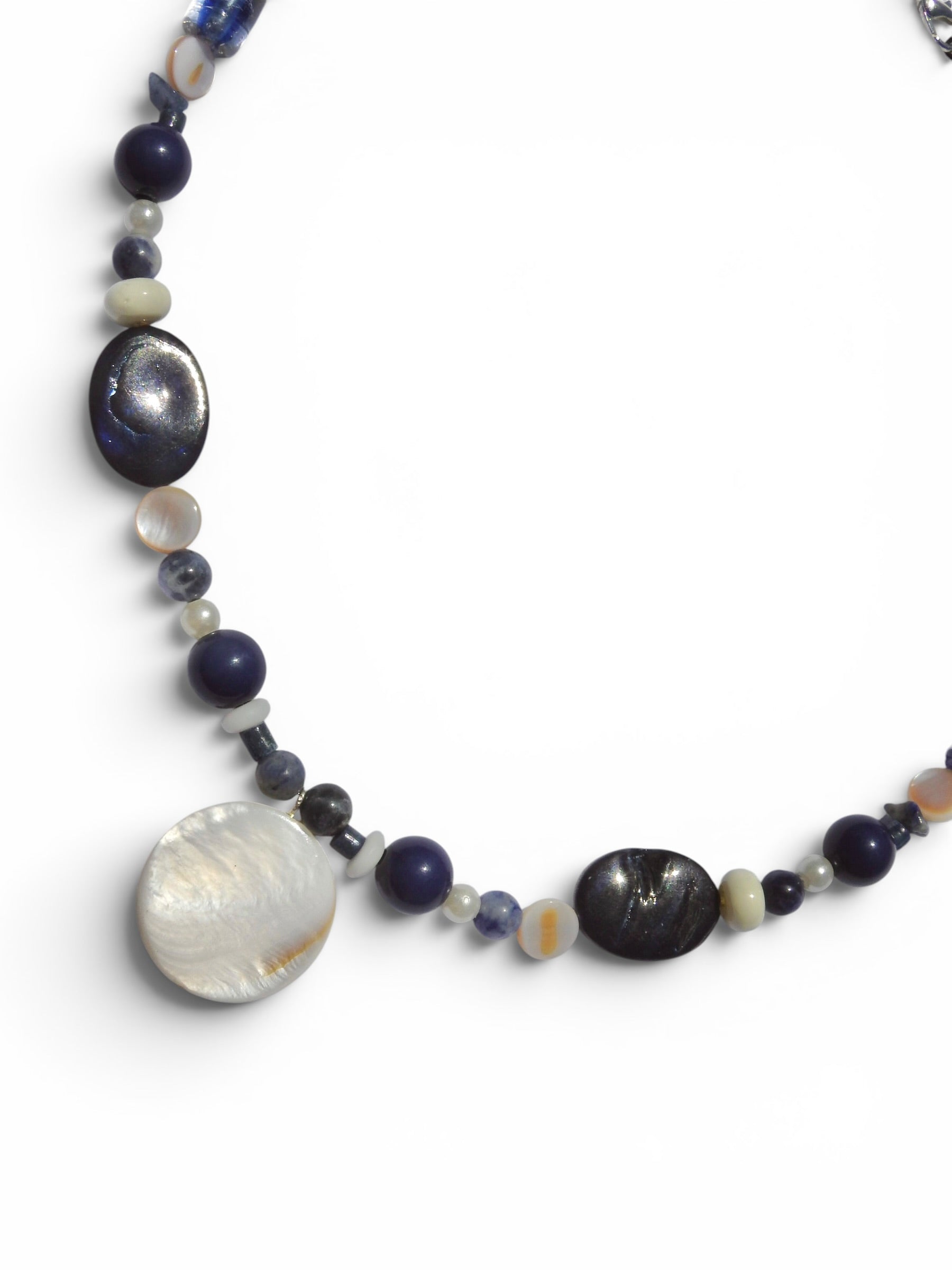 Blue Stone Beaded Necklace