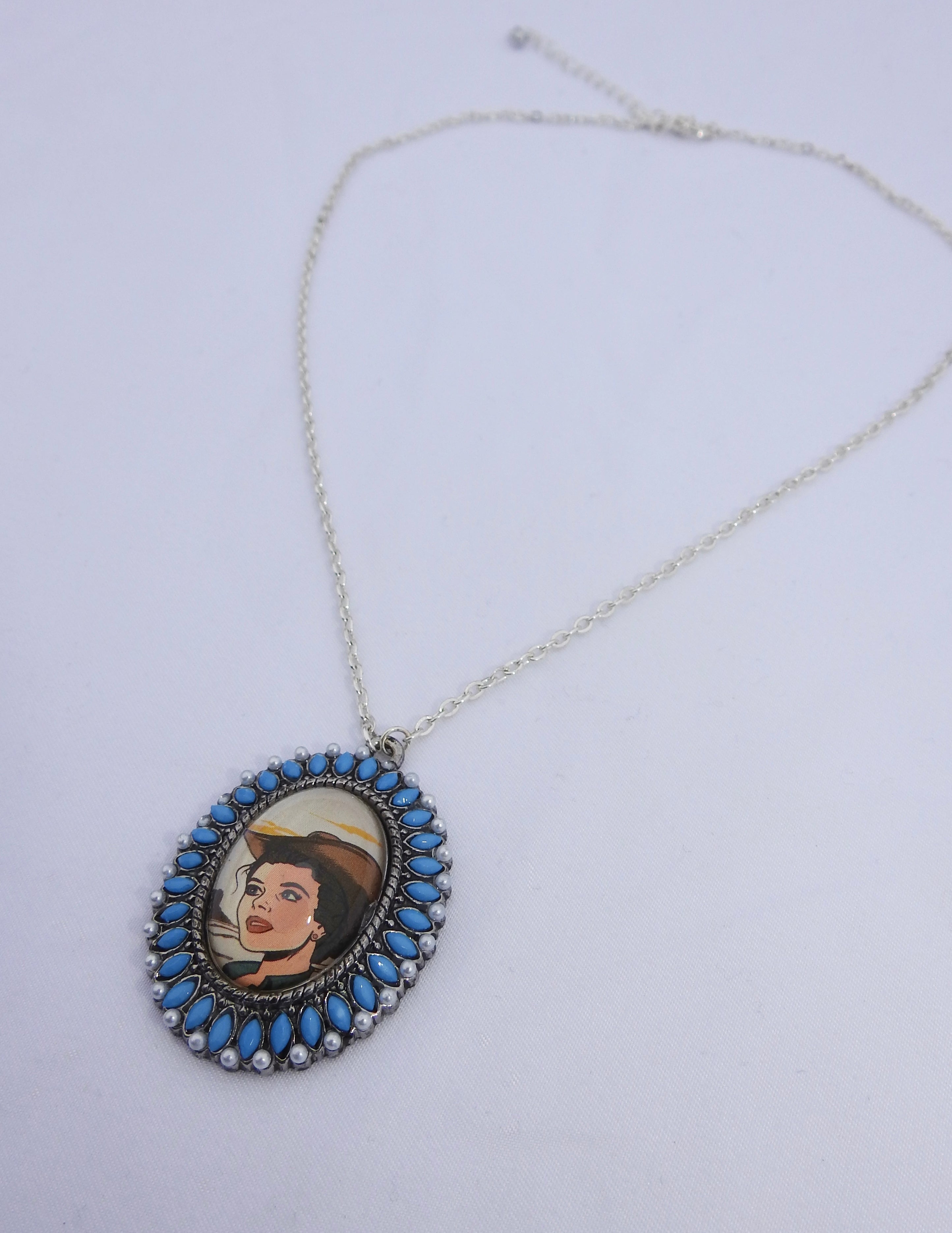 Cowgirl Cameo Necklace