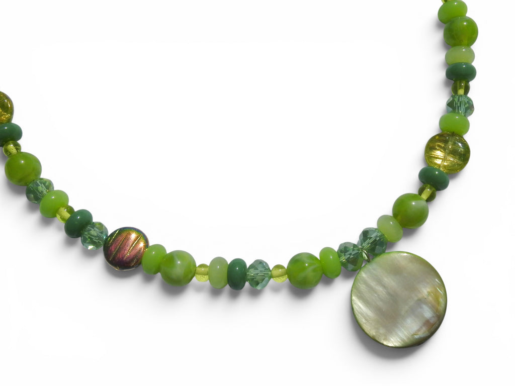 Peridot Beaded Necklace