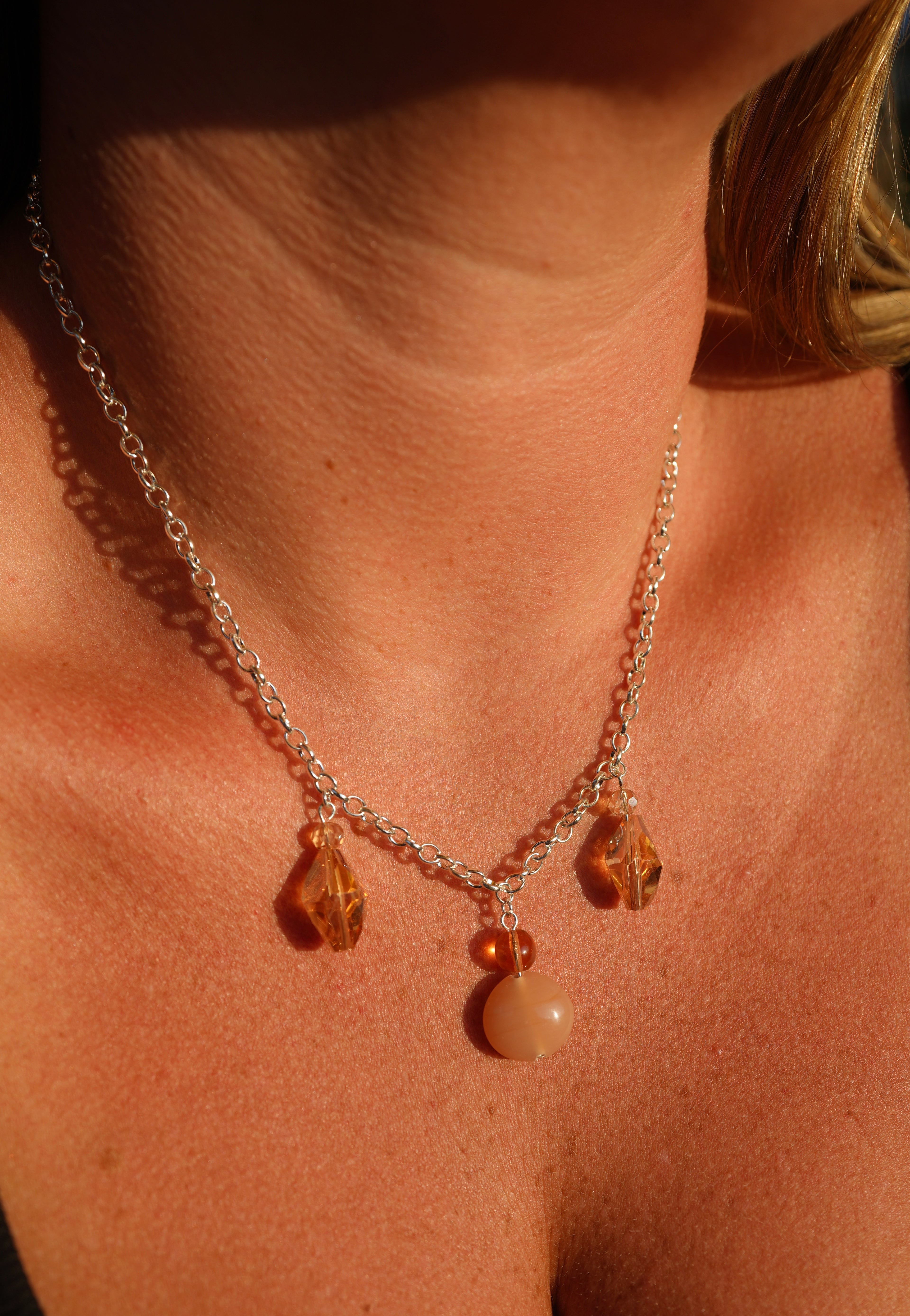 Peachy Coral Necklace