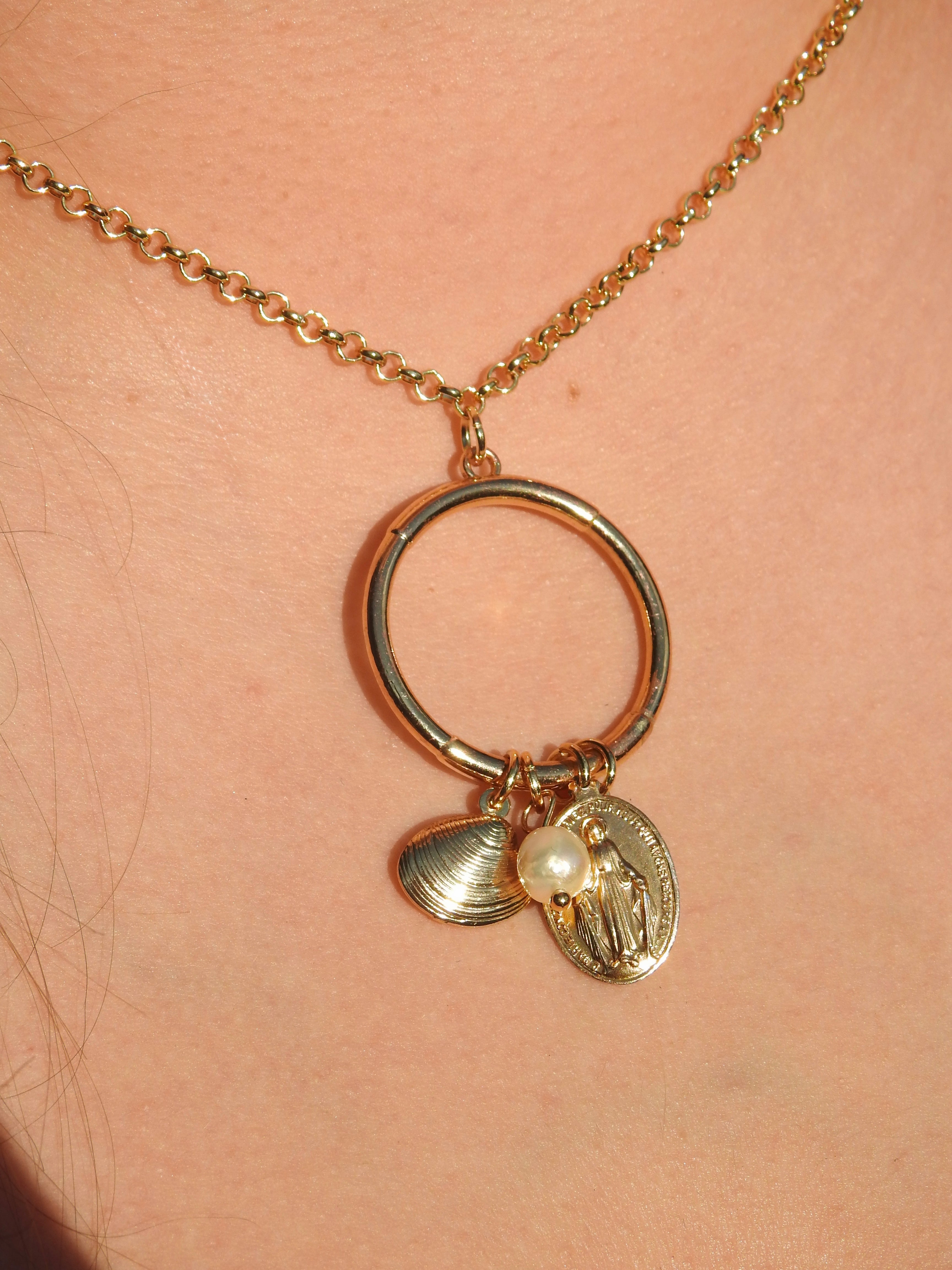 Gilded Charm Necklace