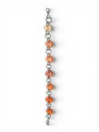 Coral Ombré Button Bracelet