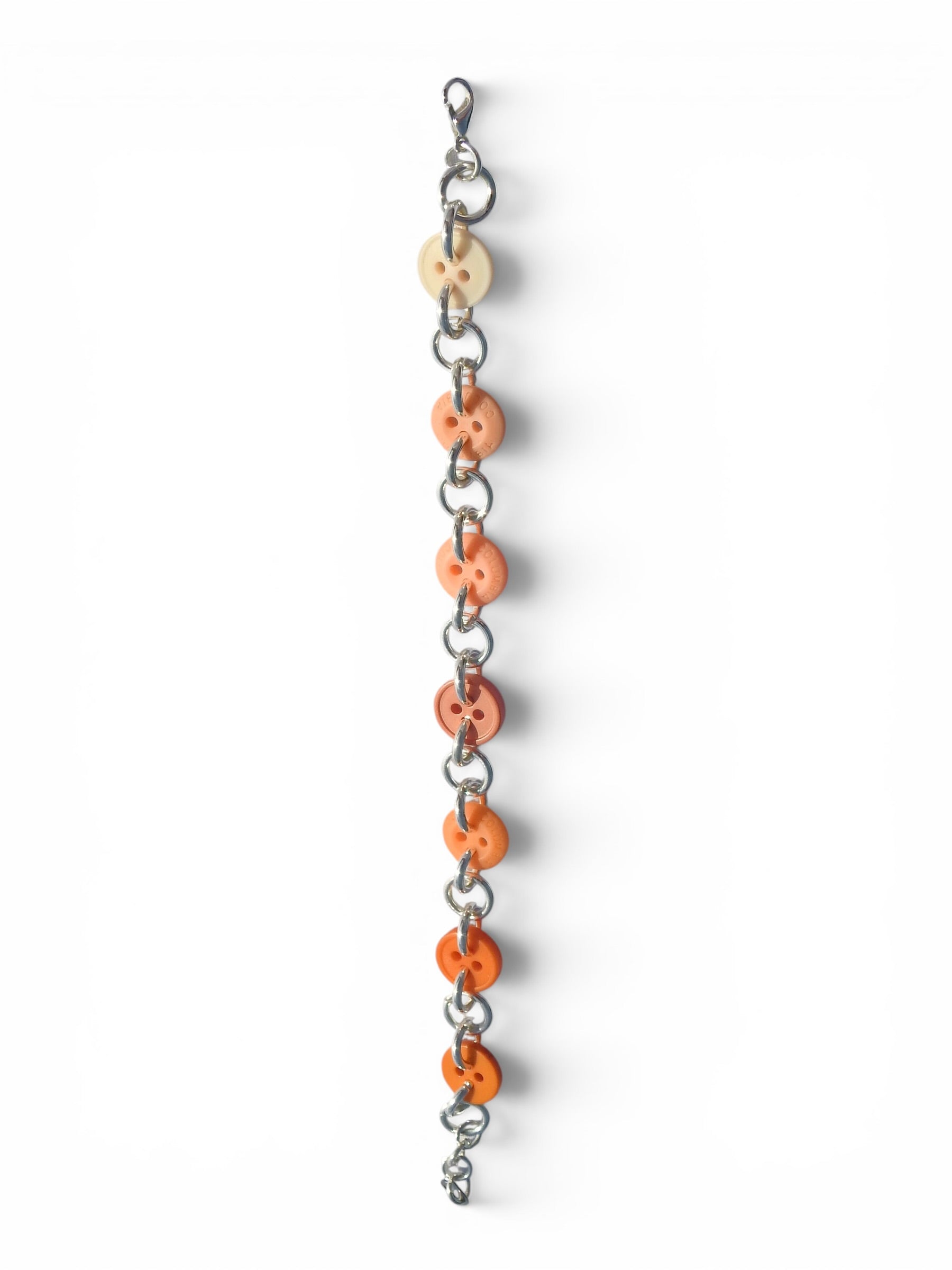 Coral Ombré Button Bracelet