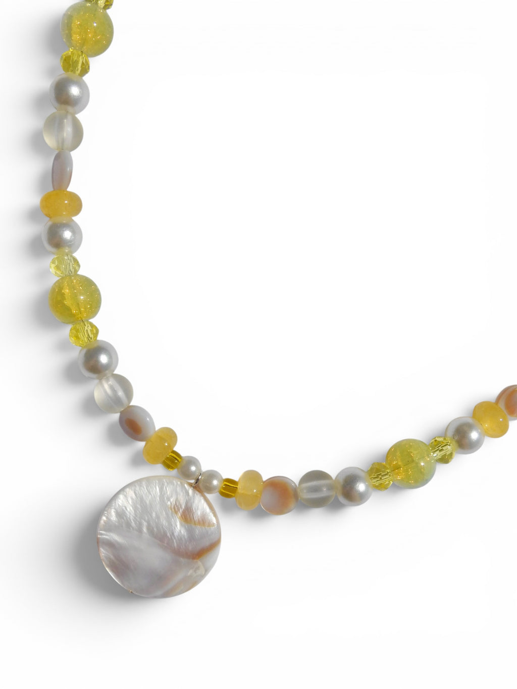Yellow Beaded Necklace