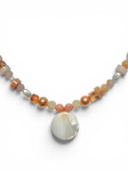 Peachy Beaded Necklace