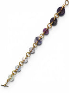 Purple Ombré Button Bracelet