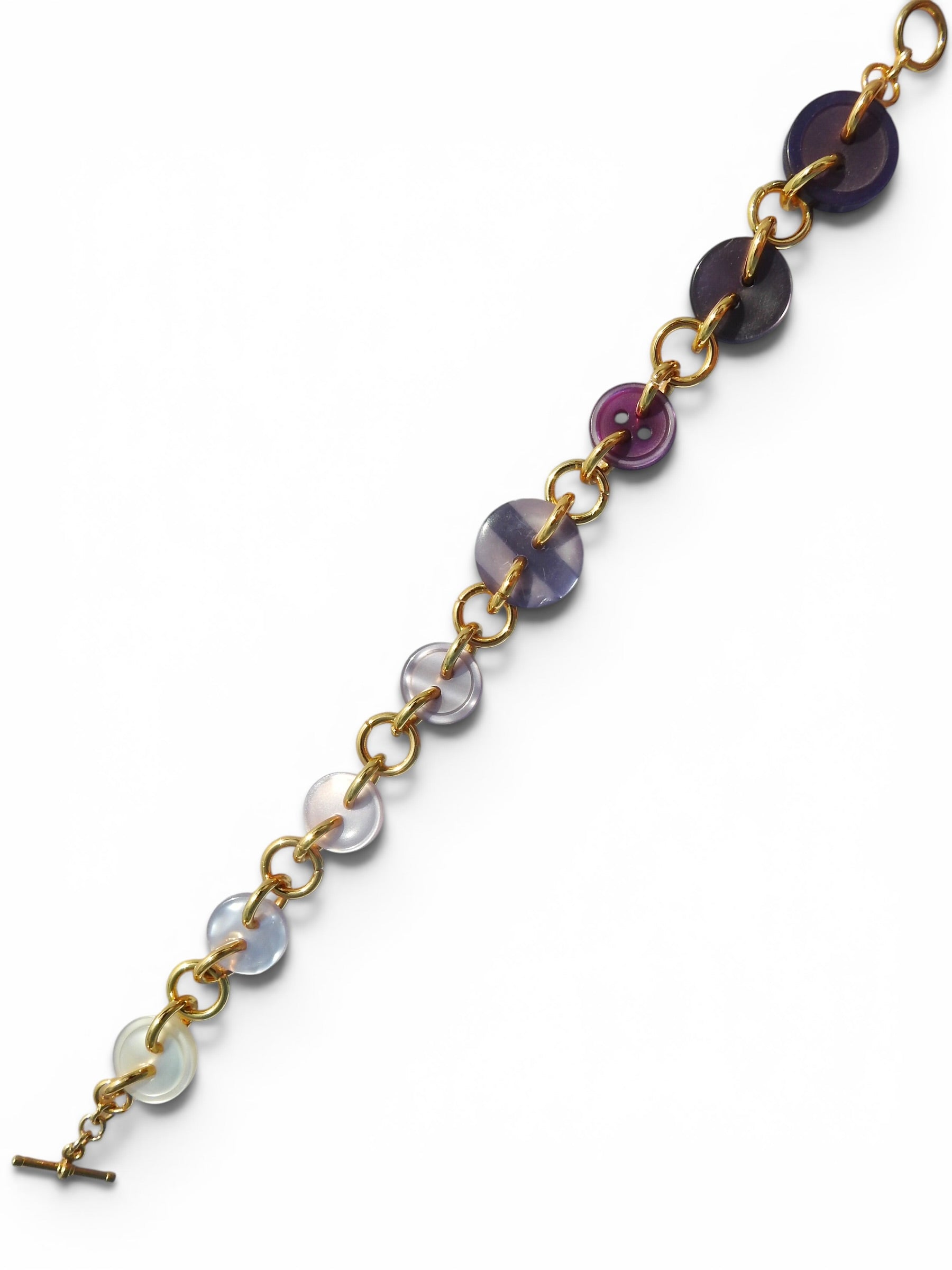 Purple Ombré Button Bracelet