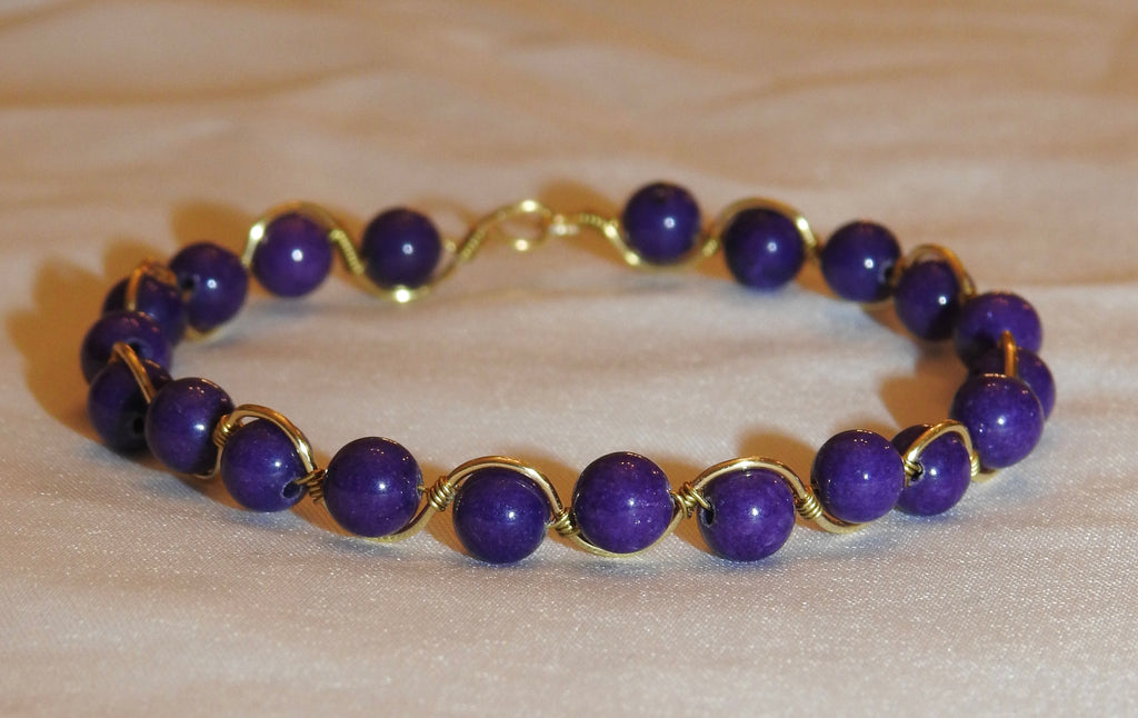 Violet Wrapped Bracelet