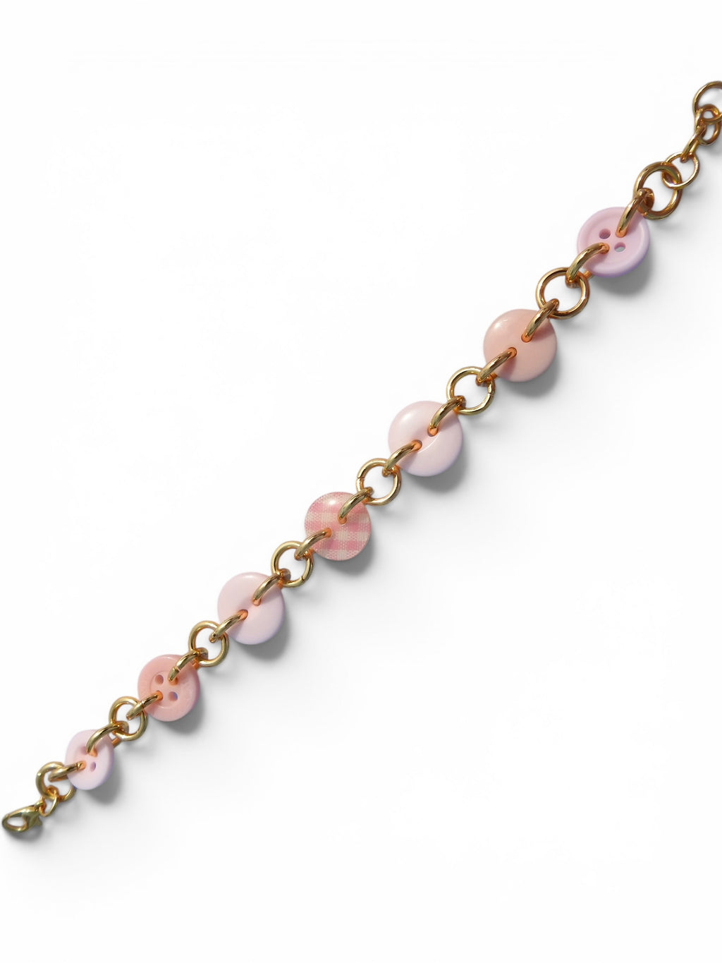 Blush Button Bracelet