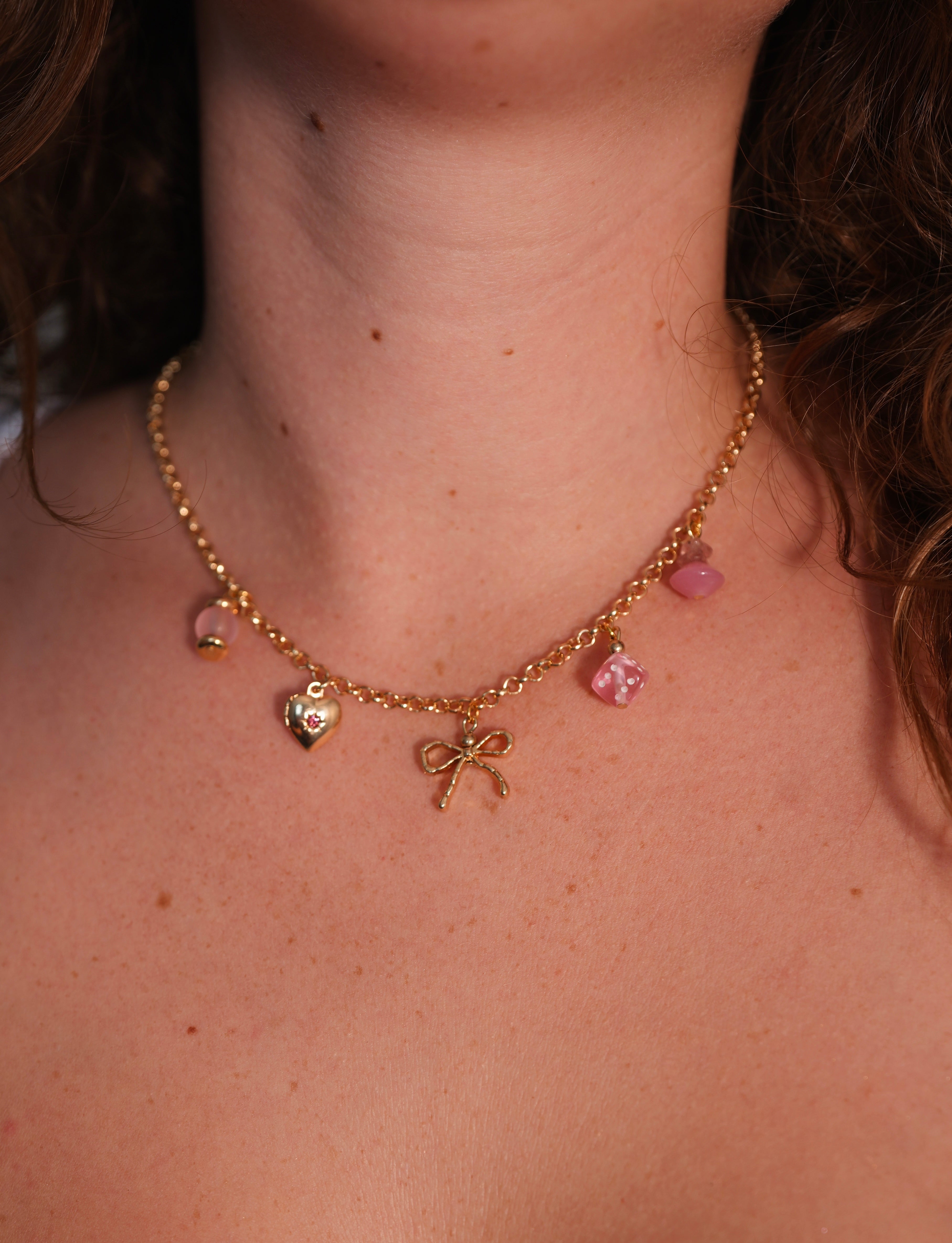 Pretty in Pink Charm Necklace