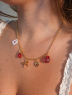 Better in Red Charm Necklace