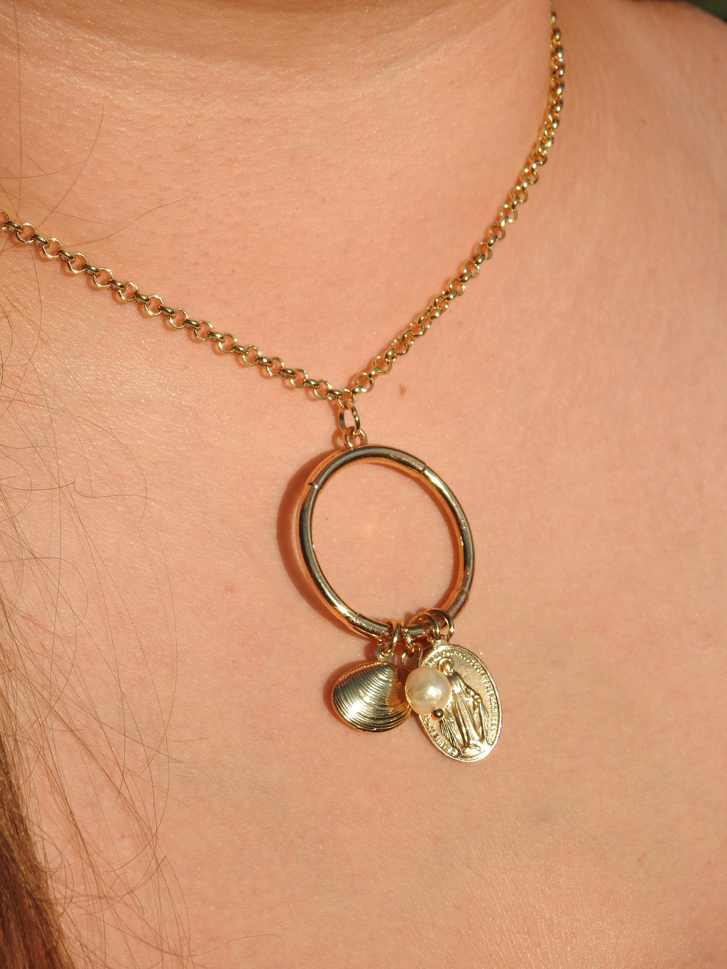 Gilded Charm Necklace