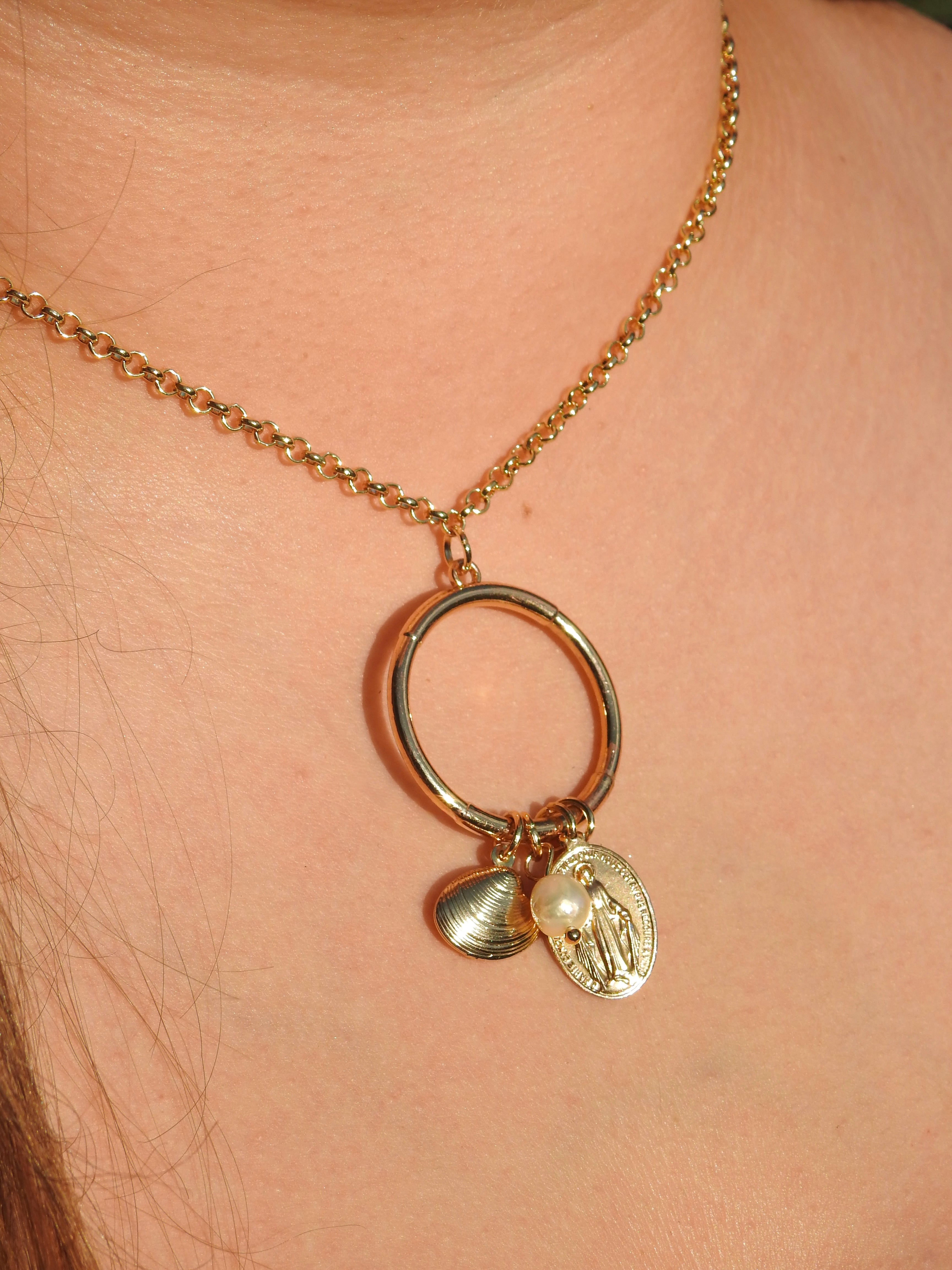 Gilded Charm Necklace