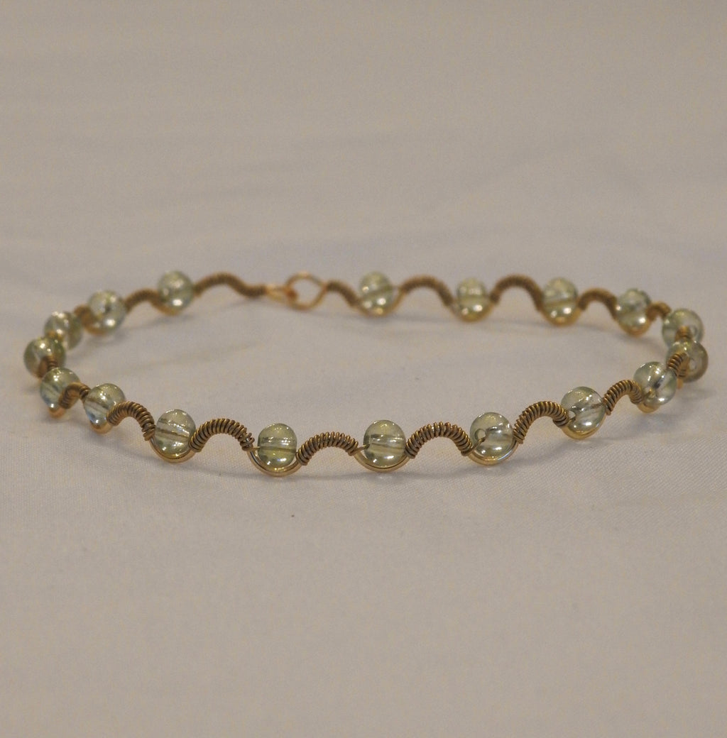 Pastel Green Wrapped Bracelet