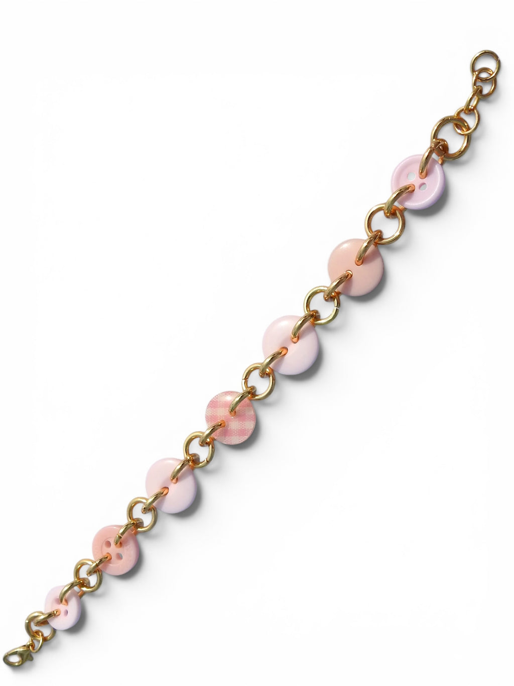 Blush Button Bracelet