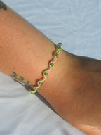 Peridot Wrapped Bracelet