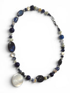 Blue Stone Beaded Necklace